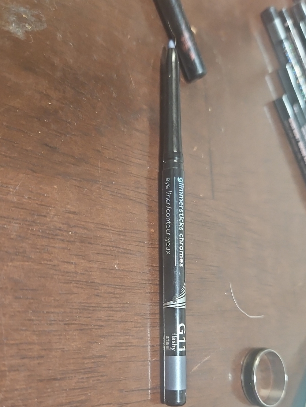 Avon Chromes Eye Liner Pencil - FLASHY STEEL